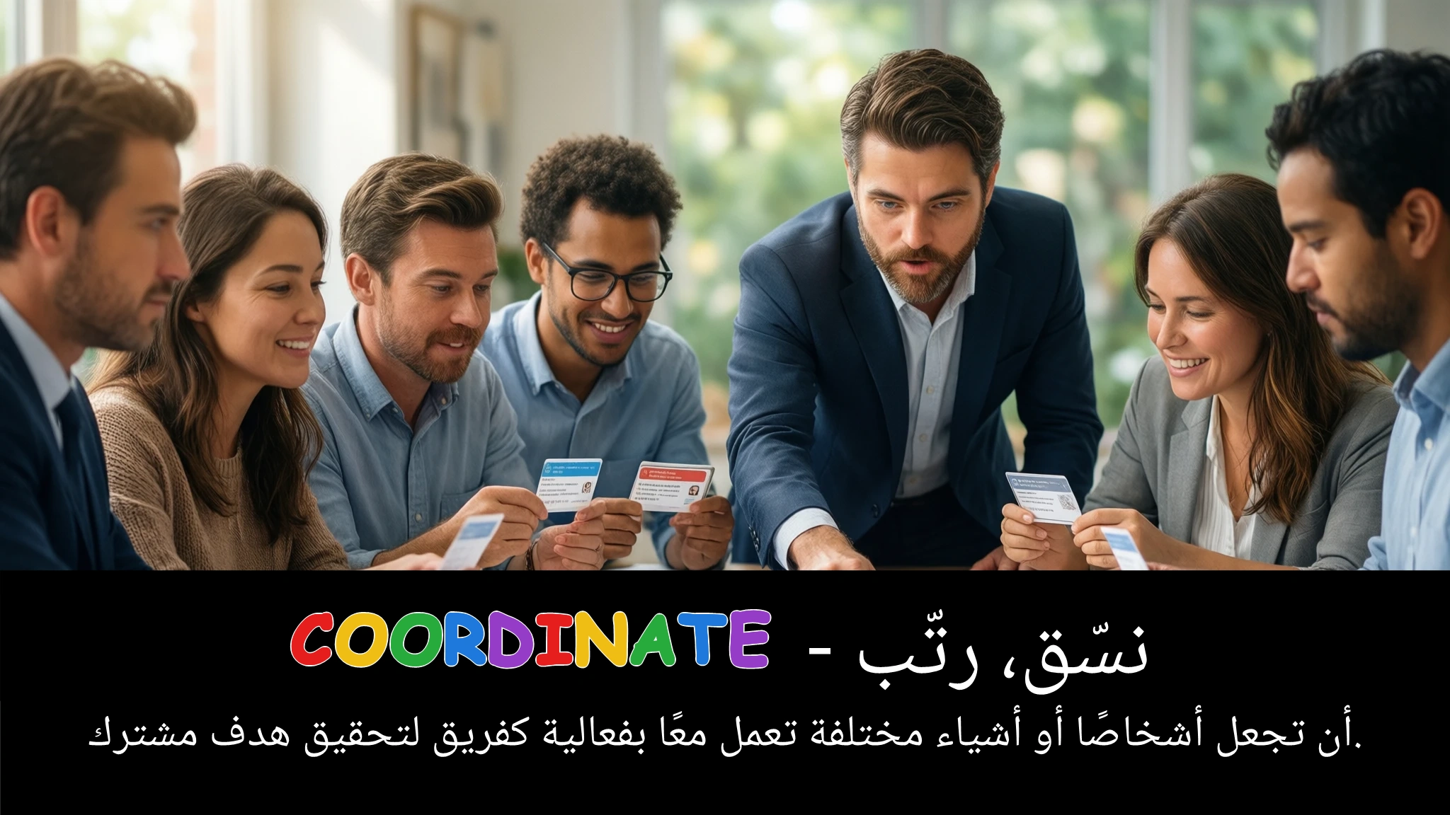 Arabic Illustration for coordinate